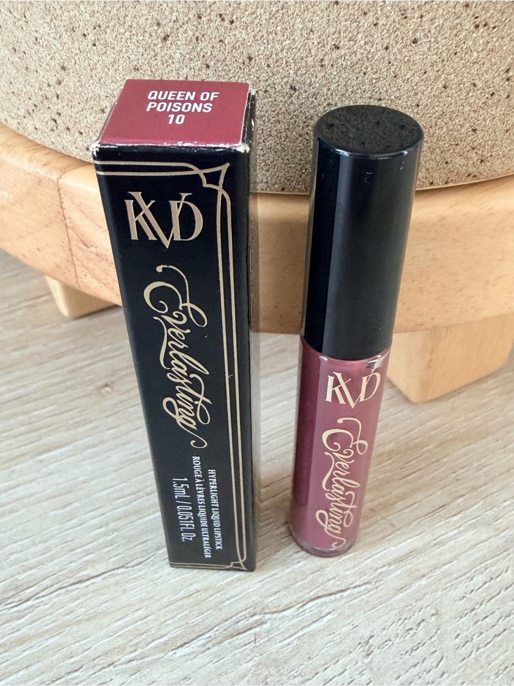 💄 KVD / Kat Von D Everlasting Liquid Lipstick Queen of Poisons 1.5mL (TRAVEL)